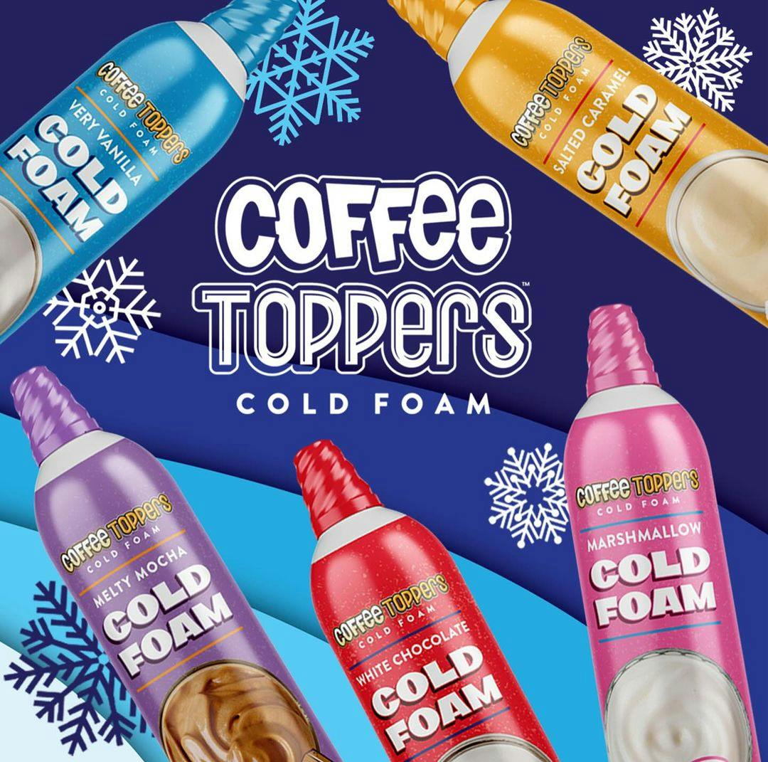 Coffee Toppers  Foam coffee cream toppers for lattes, mochas